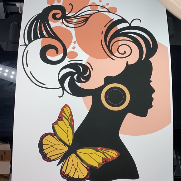 Modern Wall Art Print Tropical Girl Unframed - Picture 13 of 17